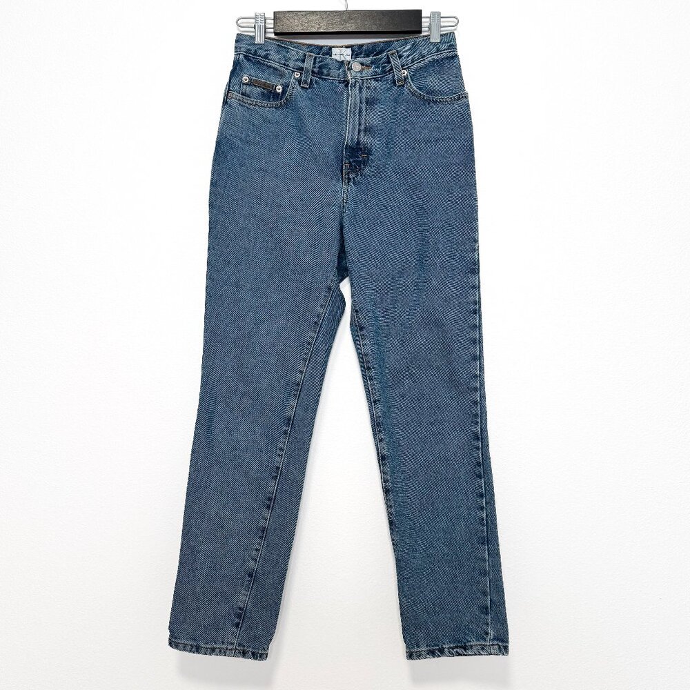 Vintage 90s Calvin Klein High Rise Straight Leg Classic Jeans Size 9/10